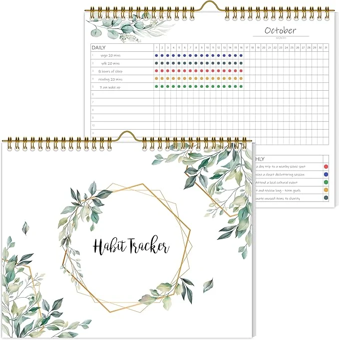 High-Performance Habit Tracker Calendar，12 Monthly Habit Tracker Journal Premium