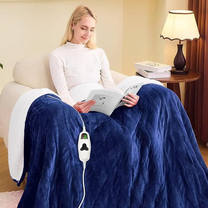 Refined greenoak Heated Blanket Electric Twin 62 X84 Heating Blanket Modern