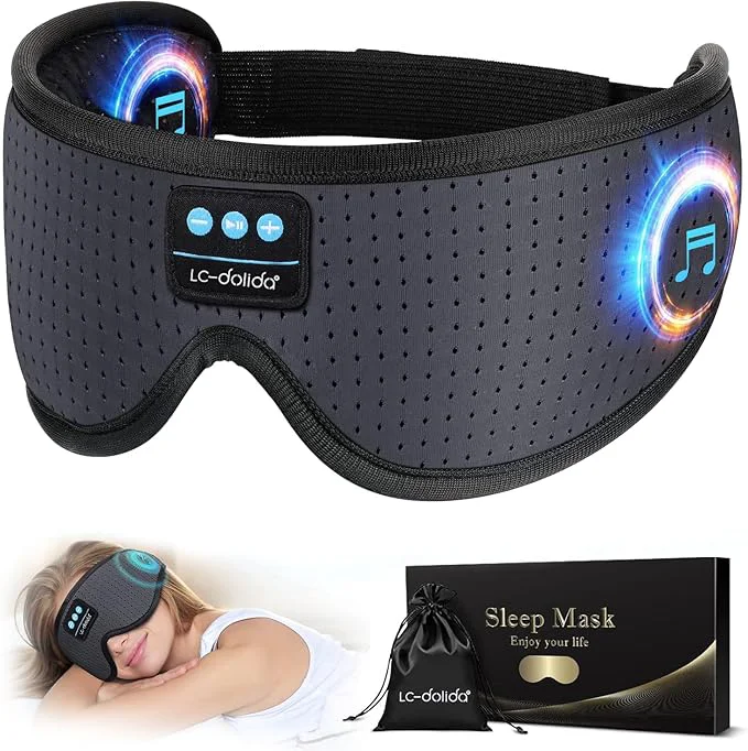 Flexible LC-dolida Sleep Headphones Sleep Mask Selected