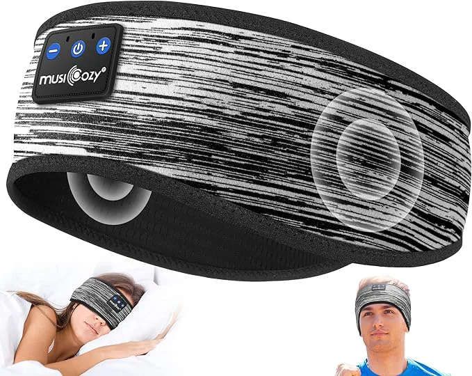 Unique MUSICOZY Sleep Headphones Bluetooth 5.4 Headband Wireless Earphones Music Refined