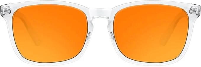 Green TIJN Blue Light Blocking Glasses Dual AR Coatings Amber Orange Lens Safe