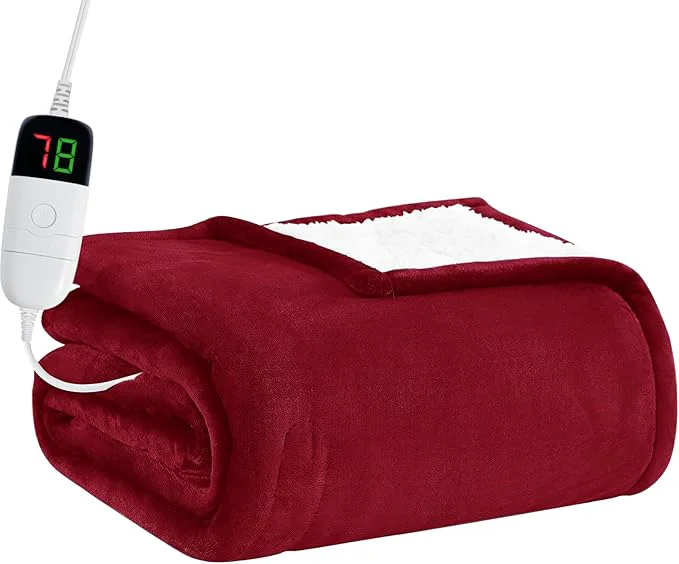 High-Grade BOMOVA Heated Electric Throw Blanket Stylish