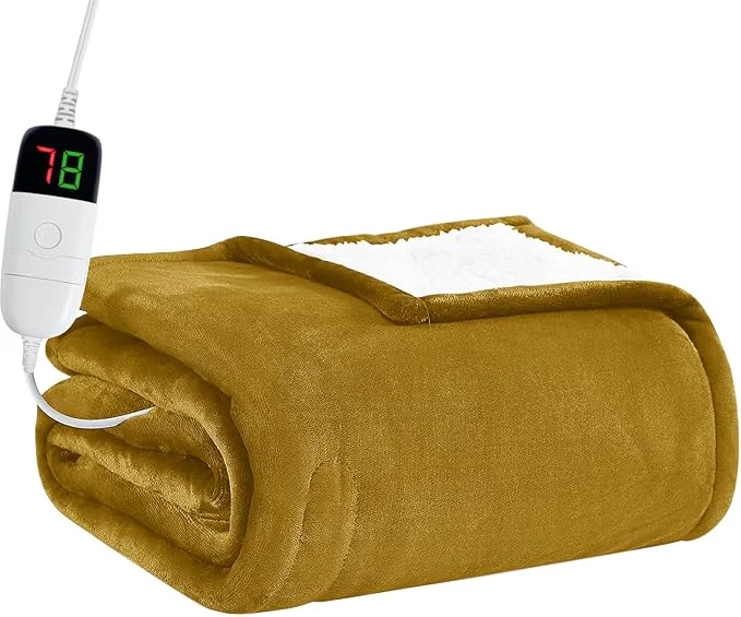 Natural BOMOVA Heated Electric Blanket Twin Exclusive