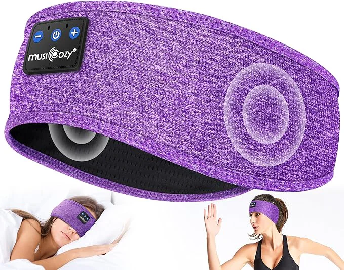 Efficient MUSICOZY Sleep Headphones Bluetooth 5.4 Headband Wireless Earphones Music Fast