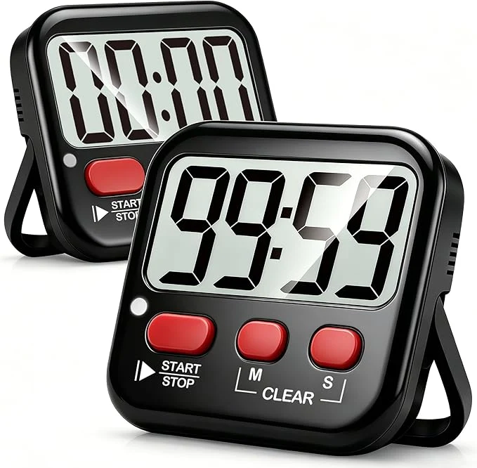 Fine Antonki 2 Pack Digital Timer for Kids Magnetic Countdown Kitchen Timers for Practical