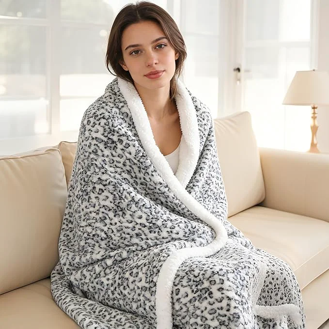 Lightweight Electric Heated Blanket Full Size 72 x84 Ultra-Soft Plush Advanced