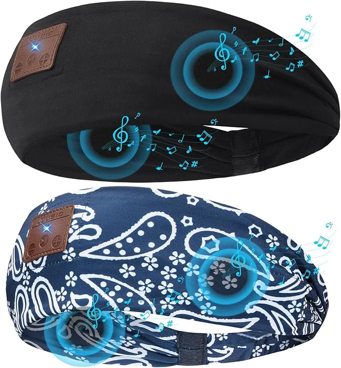 High-End 2-Pack Sleeping Headphones Upgraded Bluetooth Headband Sophisticated