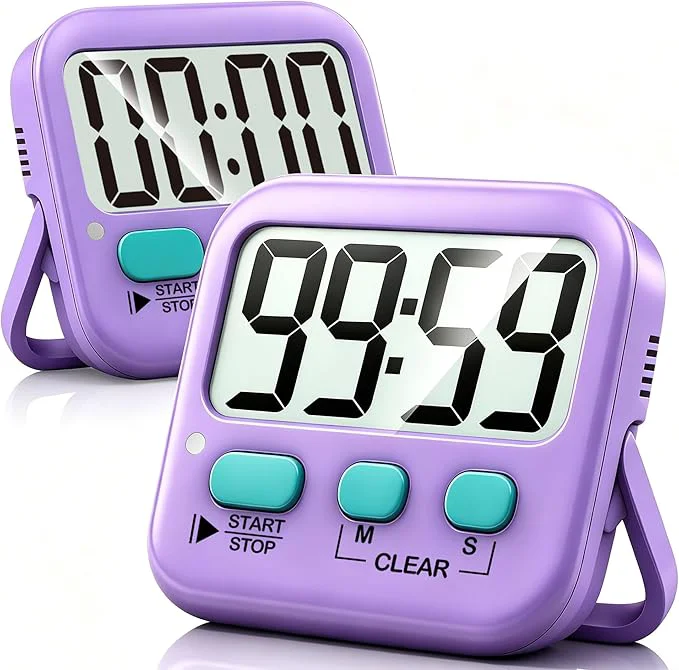 User-Friendly Antonki 2 Pack Digital Timer for Kids Magnetic Countdown Kitchen Timers for Recyclable
