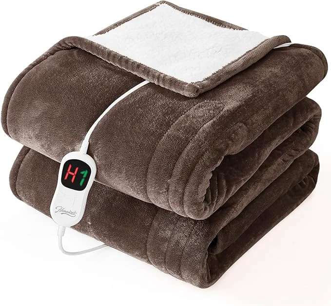 Natural Homemate Electric Heated Blanket Twin Authentic