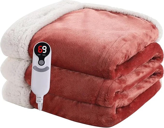 Fast Heated Blanket Electric Blanket Full Size 72''x84'' Excellent
