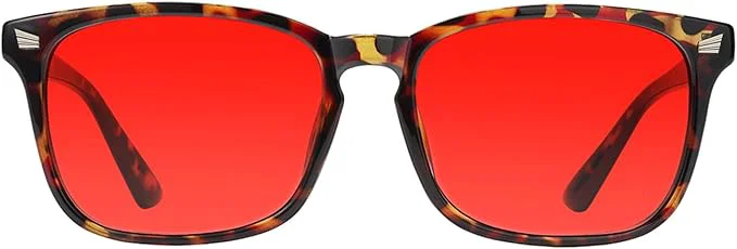 Relaxed TIJN Sleep Glasses with Blue Green Light Blocking Screen Fatigue UV Proven