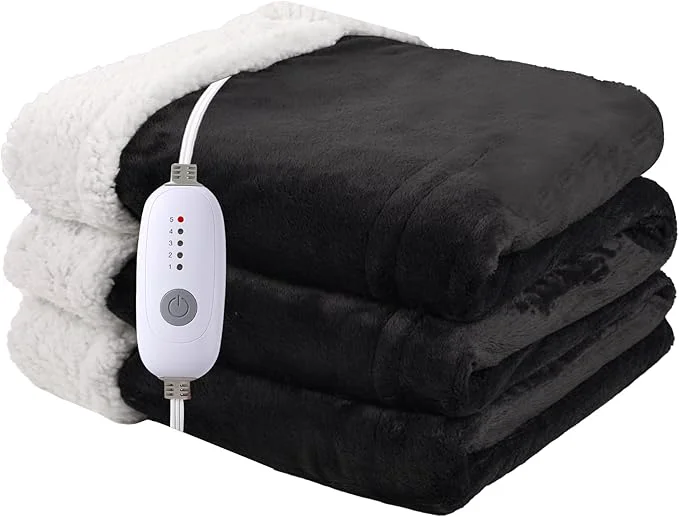 Trusted Heated Blanket Electric Throw Size 50''x60'' Detailed