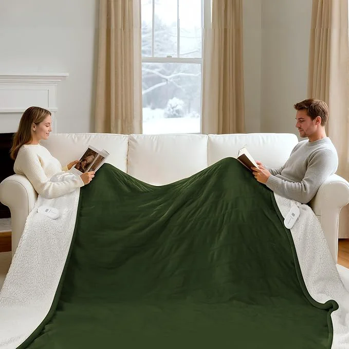 Safe King Heated Blanket Dual Control Convenient