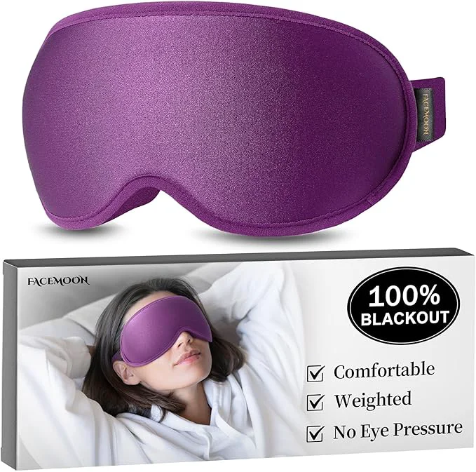 High-Performance Blackout Eye Mask for Deep Sleep 3D Weighted Sleep Mask for Women Zero Verified