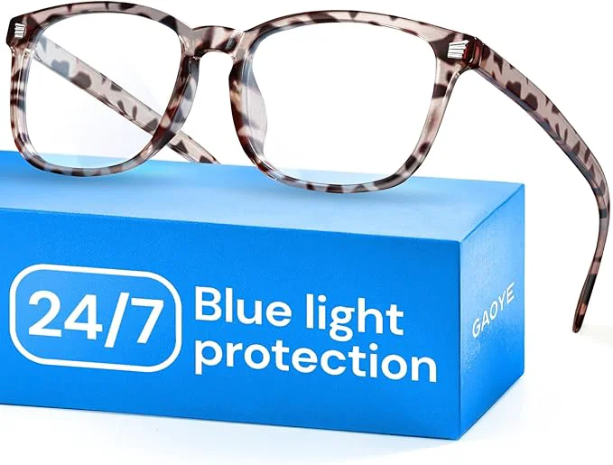 High-Performance Gaoye Leopard Blue Light Glasses Minimalist