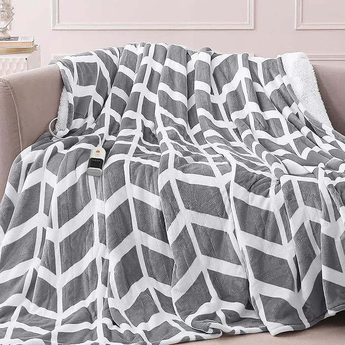 Effective VENTIMI Electric Blanket Heated Throw Fast Heating Blankets Superior