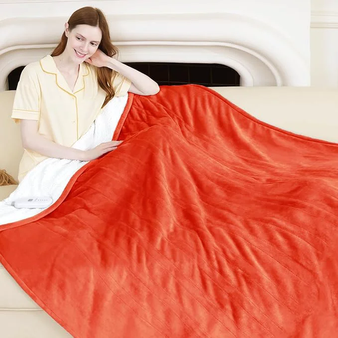 Professional Heated Blanket Electric Throw 50 x 60 Luxury
