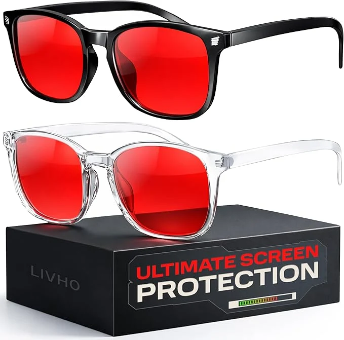 Durable livho Gaming Blue Light Blocking Glasses Genuine