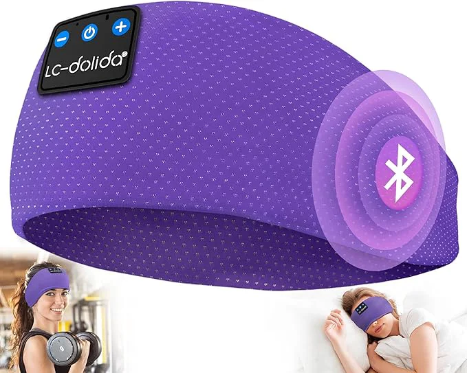 Original Design LC-dolida Sleep Headphones Bluetooth 5.4 Headband Headphones Earphones Wireless Expertly Made