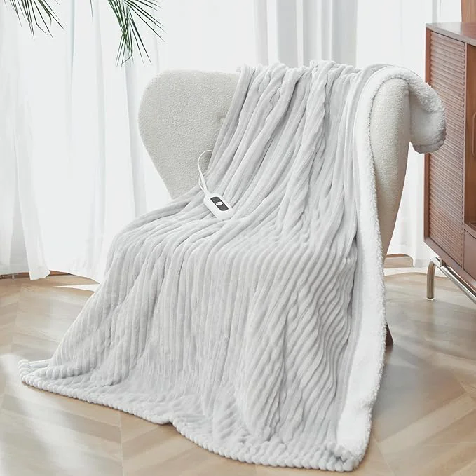 Fine Crafted SNUGSUN Heated Blanket Throw Size Soft and Cozy Electric Heating Blanket Crafted