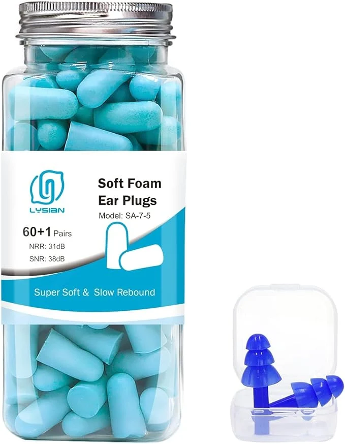 Fashionable LYSIAN Ultra Soft Foam Earplugs Sleep Noise Cancelling Ear Plugs Practical