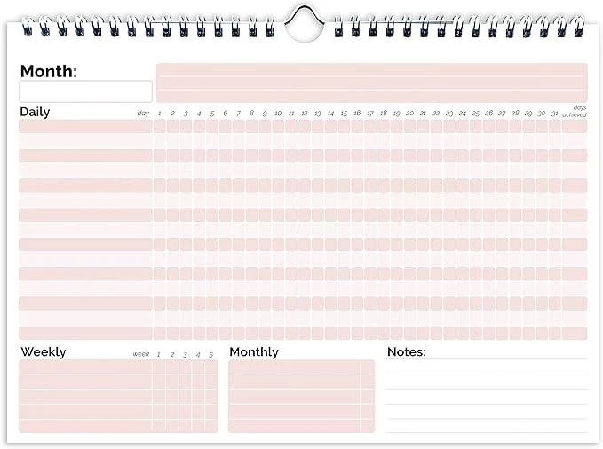 Healthy HADIGU Habit Tracker Calendar Expertly Made