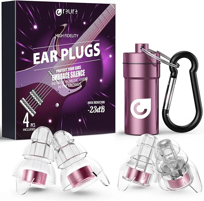 Contemporary Reure High Fidelity Concert Ear Plugs Noise Cancelling Silicone Ear Plugs 2 Optimized