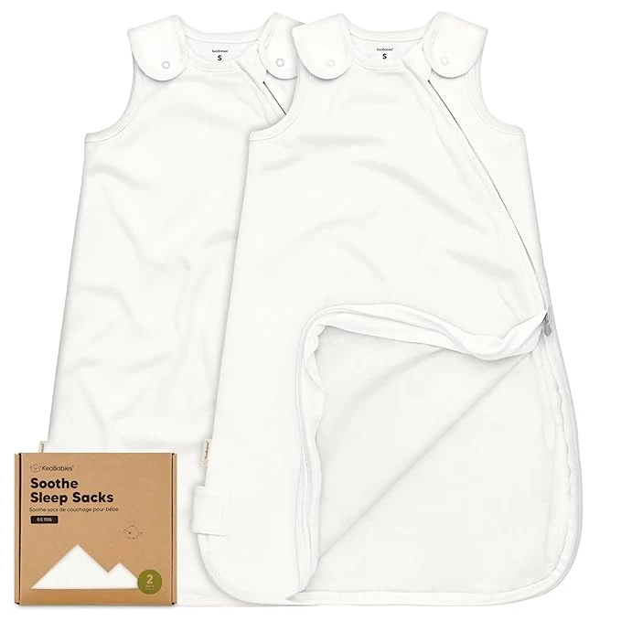 Environmentally Friendly 2-Pack Organic Baby Sleep Sacks Cotton Versatile