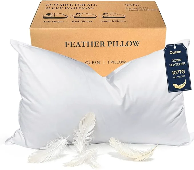 Environmentally Friendly BHZ Goose Down Feather Pillows Queen Size Trendy