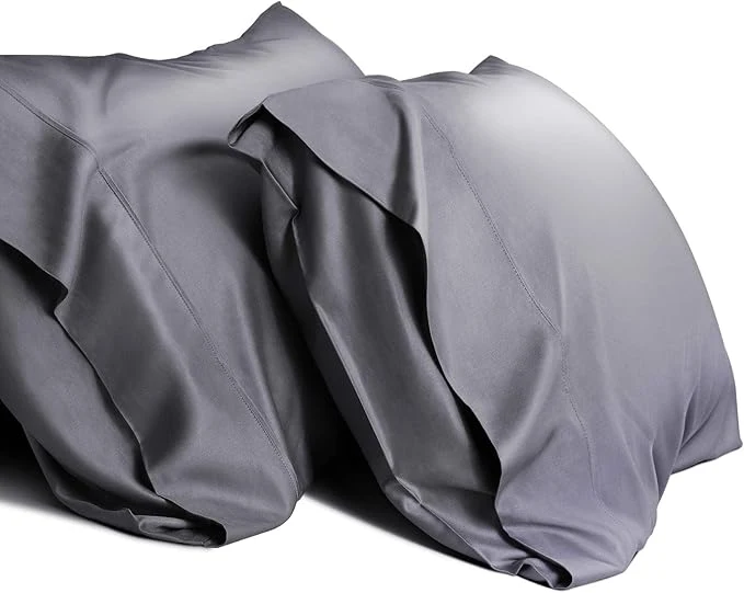 Premium Material WishSmile Cooling King Pillowcases Set of 2 Breathable Cool Silky Soft Rayon Advanced