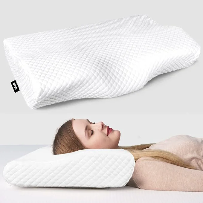 Easy-to-Use ZAMAT Memory Foam Pillow for Neck Pain Relief Adjustable Orthopedic Ergonomic Excellent