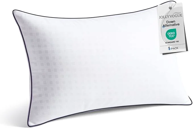 Clean JOLLYVOGUE Standard Size Bed Pillow 1-Pack Single Pillow Premium