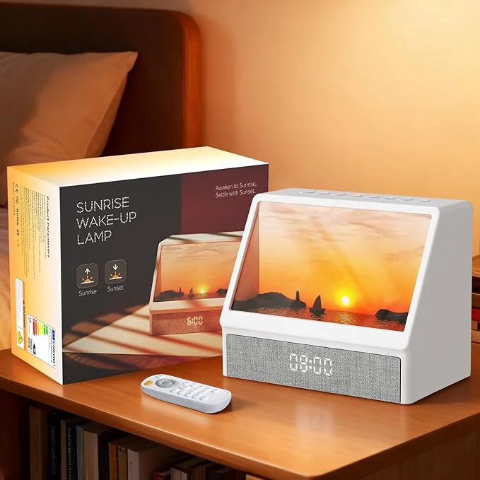 Contemporary Sunrise Alarm Clock Wake Up Light Sunlight Alarm Clock Unique