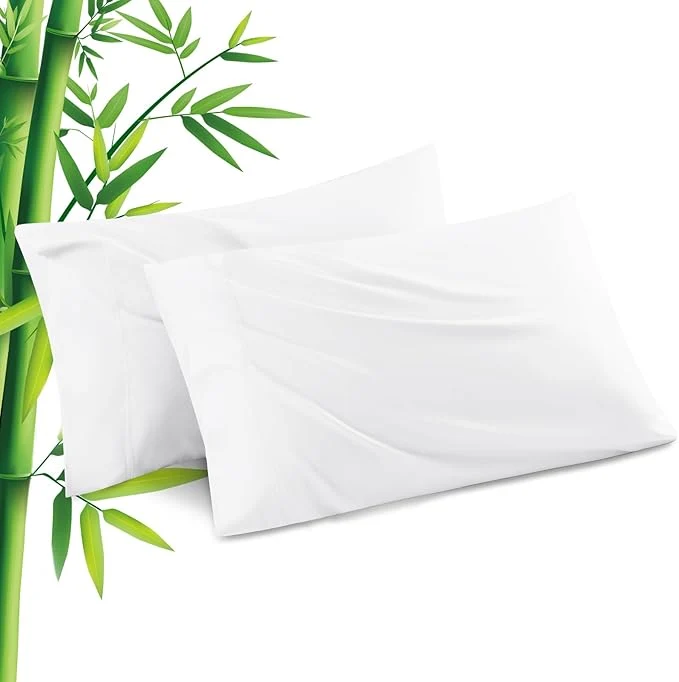 Safe Pillowcases Standard Size 2 Pack Cooling Viscose Pillow Cases User-Friendly
