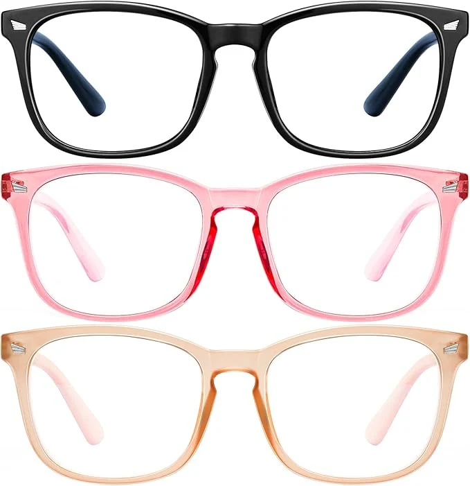 Optimized hunsquer Blue Light Glasses for Woman Men Computer Blue Light Glasses Lightweight