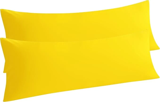 Certified NTBAY Body Pillow Cases Set 2 Pack Brushed Microfiber 20x54 Inches Stain Quality