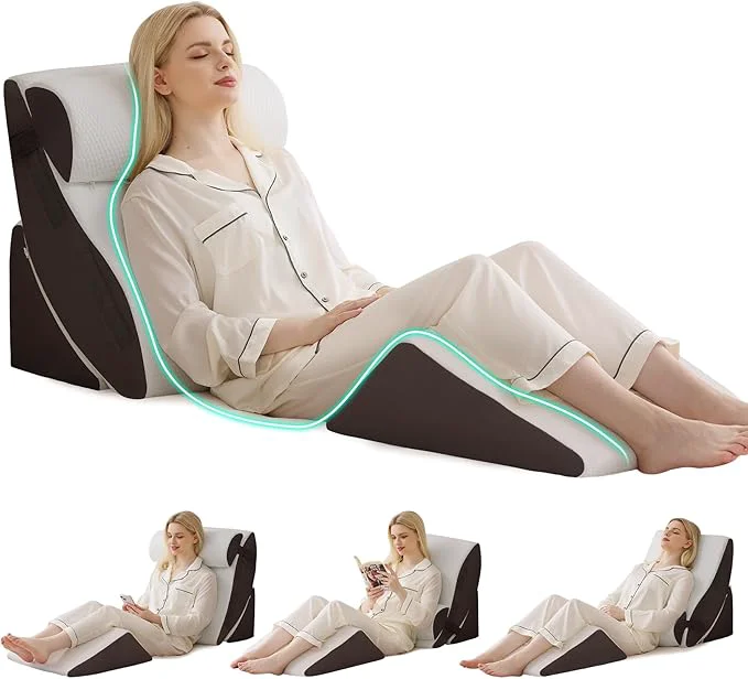 Fine Crafted 4PCS Wedge Pillow Set for After Surgery Orthopedic Bed Wedge Pillow for Back Stylish