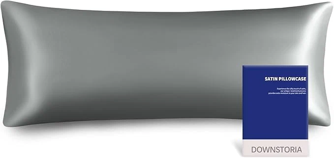 Carefully Designed DOWNSTORIA Satin Body Pillow Cover Similar to Silk Body Pillow Pillowcase 1 Pack Smart