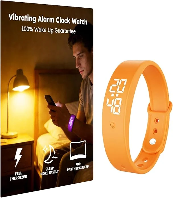 Advanced Vibrating Alarm Clock Watch for Heavy Sleepers Silent Wake Up Bracelet Smart Responsible