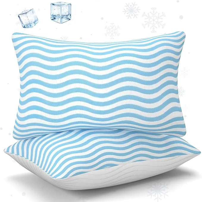 Sophisticated SLEEPDIARY King Size Pillows Set of 2 – Adjustable Shredded Memory Foam Cooling Dependable
