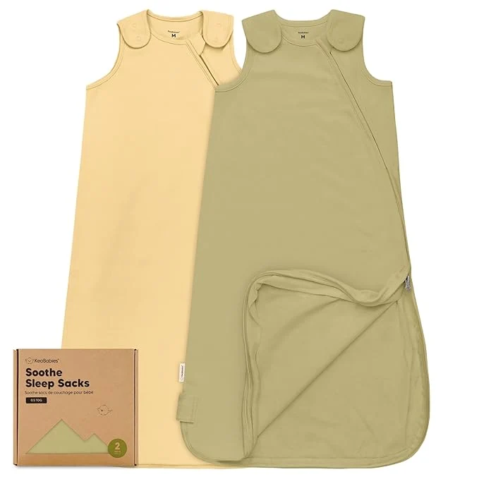 Elegant 2-Pack Organic Baby Sleep Sacks Cotton Dependable