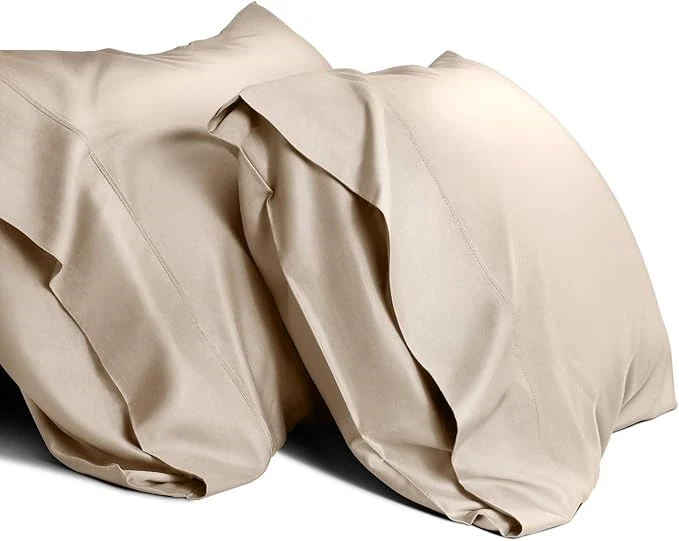 Classic WishSmile Cooling Queen Pillow Cases Set of 2 Breathable Cool Silky Soft Rayon Casual
