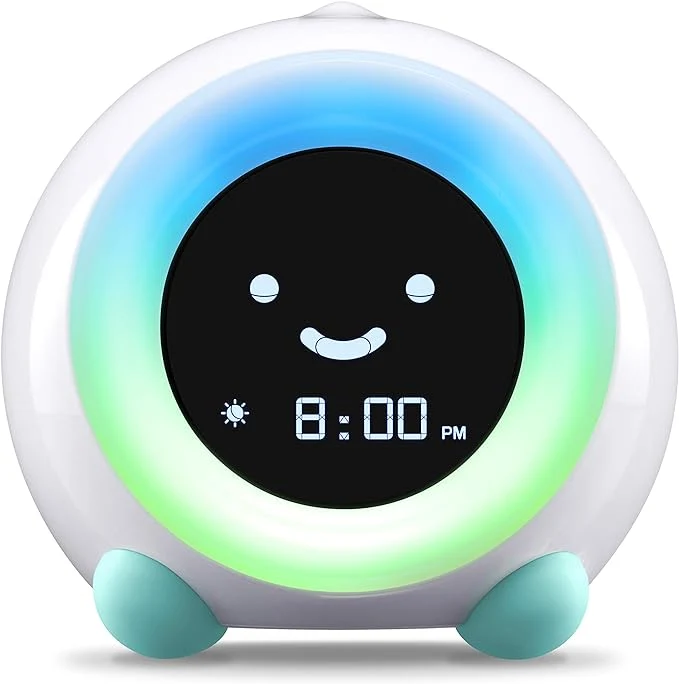 Natural LittleHippo Mella Kids Alarm Clock Ready to Rise Children's Sleep Trainer Organic