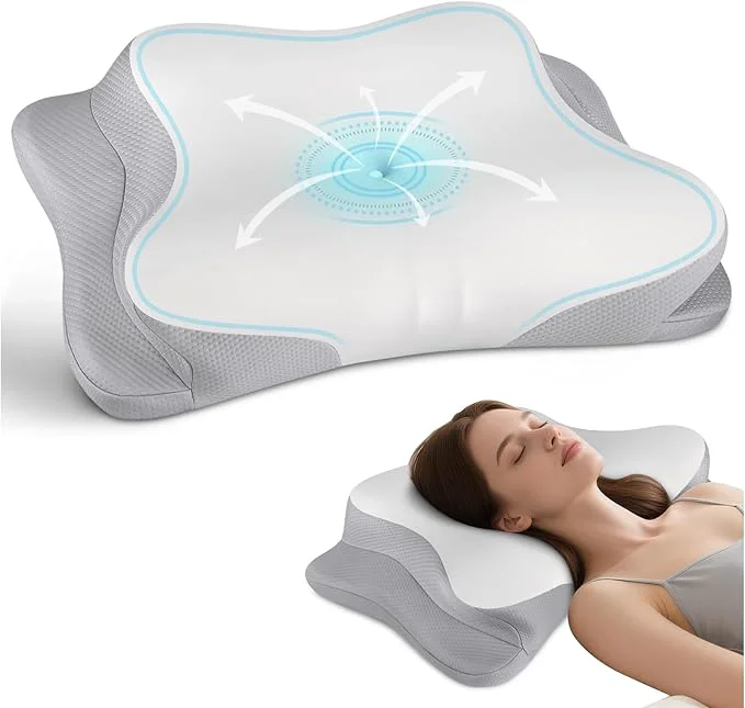 Smooth Cervical Neck Pillow Green