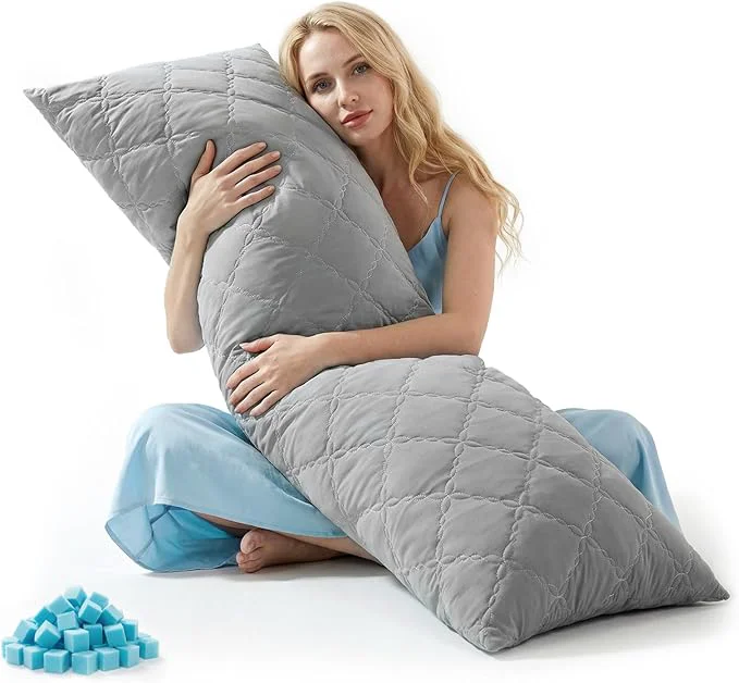 High-Performance BEDELITE Cooling Body Pillow for Adults Creative Ultra Soft Cool-Touch Quilted Contemporary
