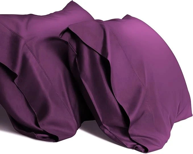 Contemporary WishSmile Cooling King Pillow Cases Set of 2 Breathable Cool Silky Soft Rayon Artisan