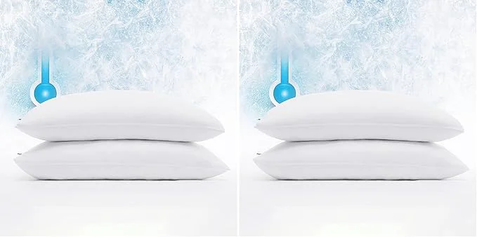 Fine Serta Power Chill Cooling Pillow Protectors Stain Resistant and Zippered Effective