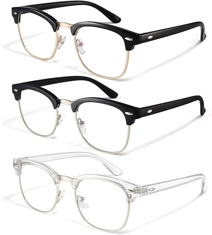 Verified racico Blue Light Glasses for Men Women Clean