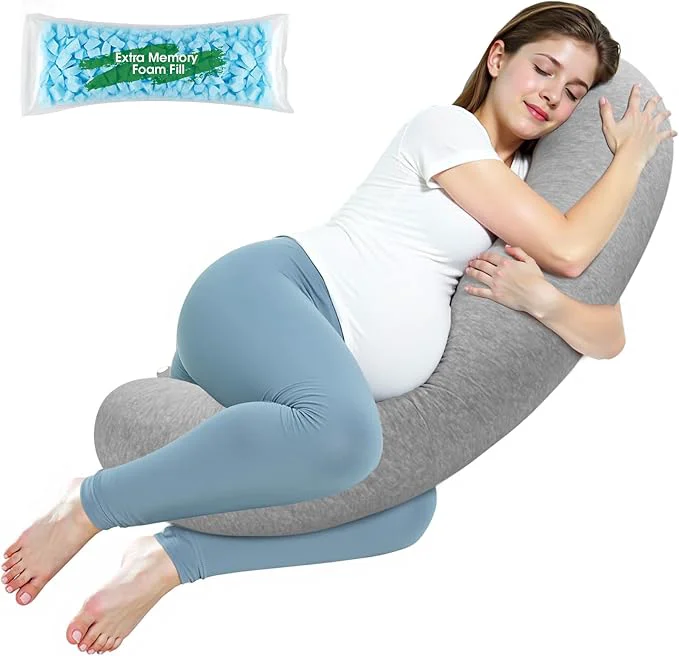 Refined SweetSlubr Pregnancy Pillows for Sleeping C-Shaped Maternity Pillow for Eco-Friendly
