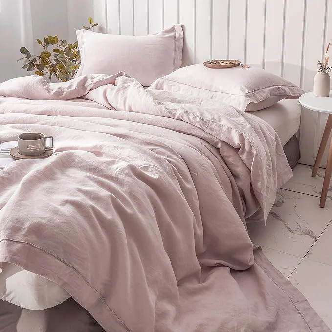 Easy-to-Use Simple Opulence Washed Linen Duvet Cover Next-Generation